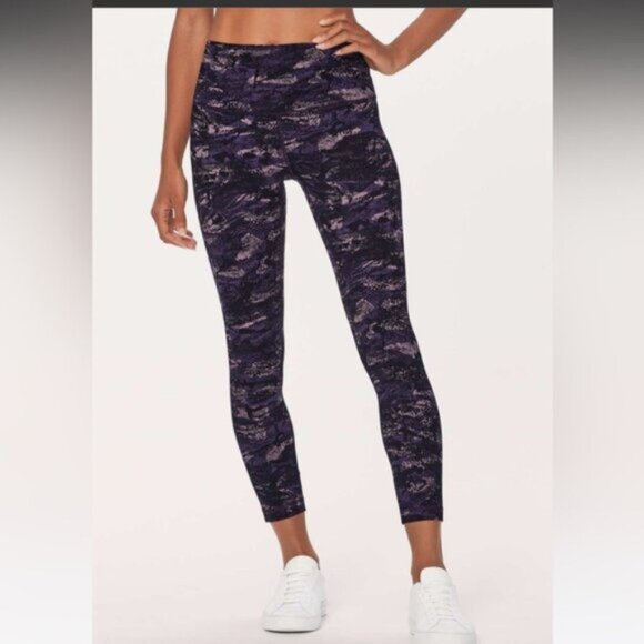 Lululemon   * Align Pant (25") Rip Wave Purple Thunder Black EUC - Picture 13 of 14